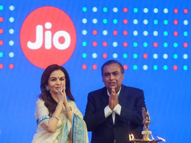 Mukesh Ambani fights back tears as his children take the wheel at Jio Listing