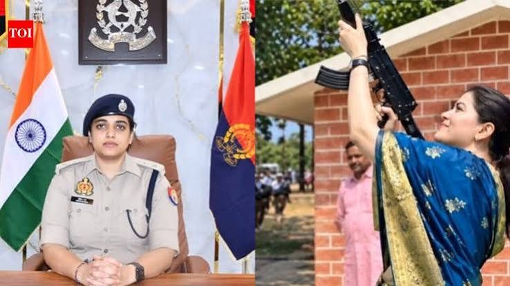On Camera, Chhattisgarh's "Lady Singham" IPS Officer Fires AK-47 During Dussehra