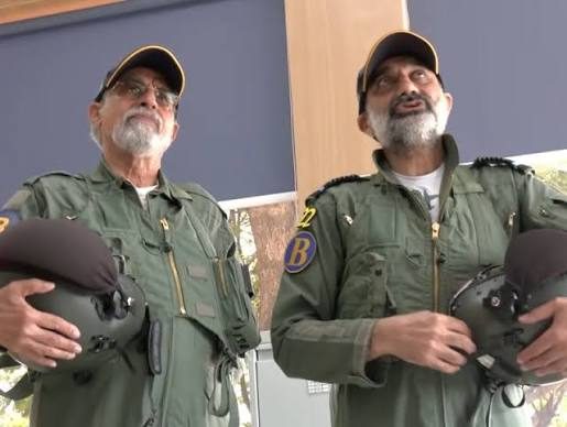 IAF chief A.P. Singh takes final trainer sortie in Kiran aircraft with his first flying instructor