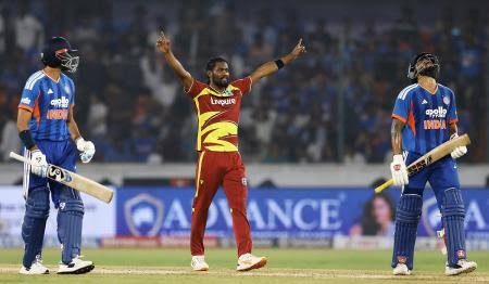 No result in Bengaluru! India, Windies split T20I series