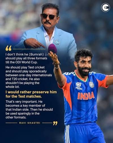 'Bumrah shouldn't play all three formats till 2027 ODI World Cup': Shastri