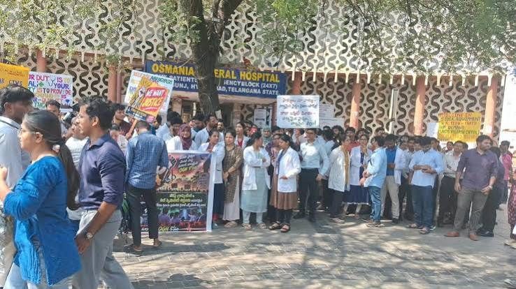 Telangana Junior Doctors Association resumes agitation over deficiencies at OMC